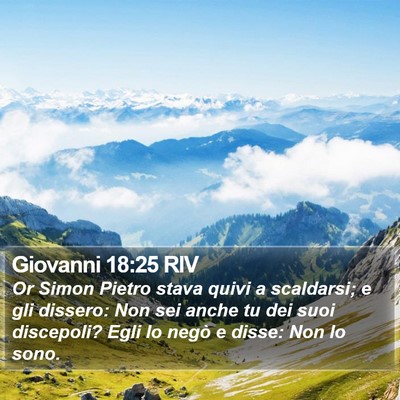 Giovanni 18:25 RIV Bible Verse Image