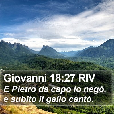 Giovanni 18:27 RIV Bible Verse Image
