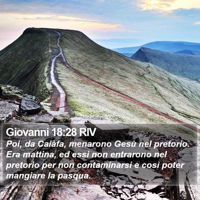 Giovanni 18:28 RIV Bible Verse Image