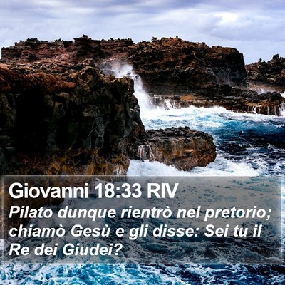 Giovanni 18:33 RIV Bible Verse Image