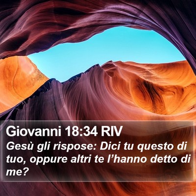 Giovanni 18:34 RIV Bible Verse Image