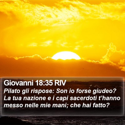Giovanni 18:35 RIV Bible Verse Image