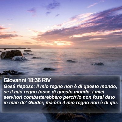 Giovanni 18:36 RIV Bible Verse Image