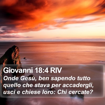 Giovanni 18:4 RIV Bible Verse Image