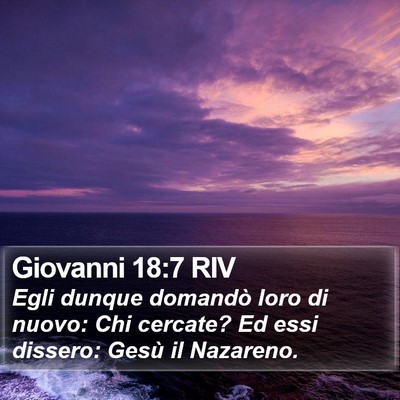 Giovanni 18:7 RIV Bible Verse Image
