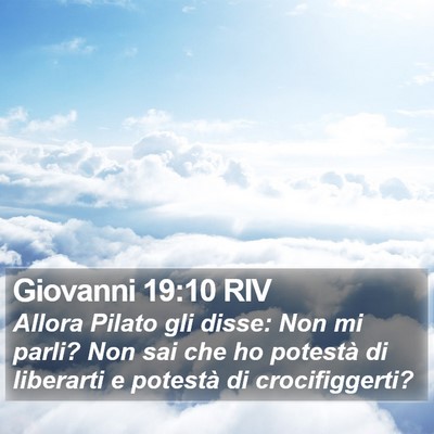 Giovanni 19:10 RIV Bible Verse Image