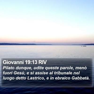Giovanni 19:13 RIV Bible Verse Image