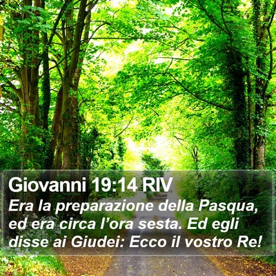 Giovanni 19:14 RIV Bible Verse Image