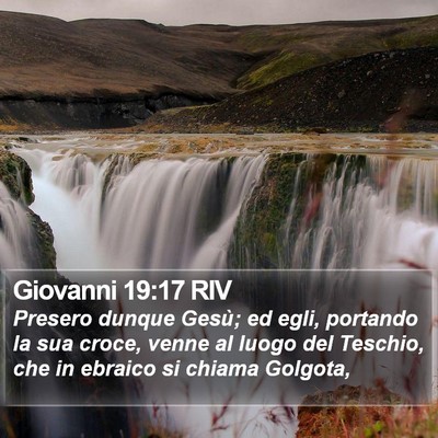 Giovanni 19:17 RIV Bible Verse Image