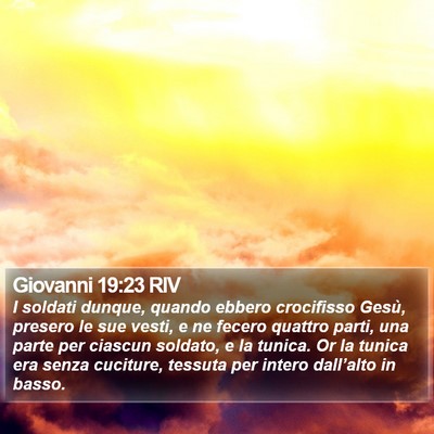 Giovanni 19:23 RIV Bible Verse Image