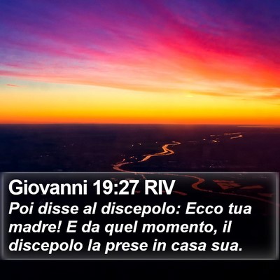 Giovanni 19:27 RIV Bible Verse Image