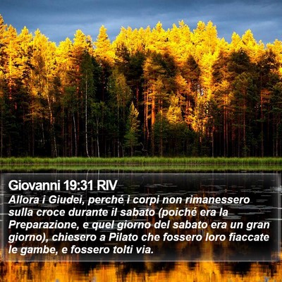 Giovanni 19:31 RIV Bible Verse Image