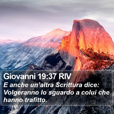 Giovanni 19:37 RIV Bible Verse Image