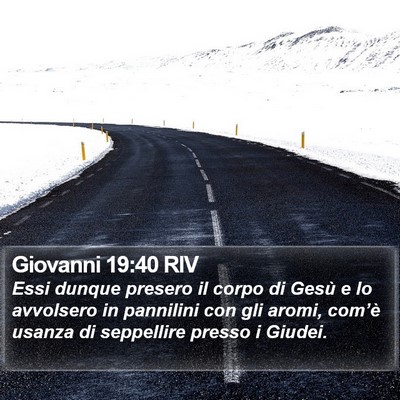 Giovanni 19:40 RIV Bible Verse Image
