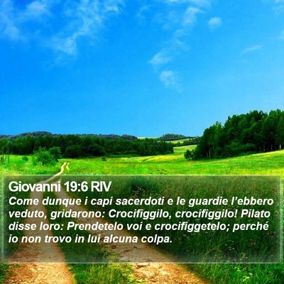 Giovanni 19:6 RIV Bible Verse Image