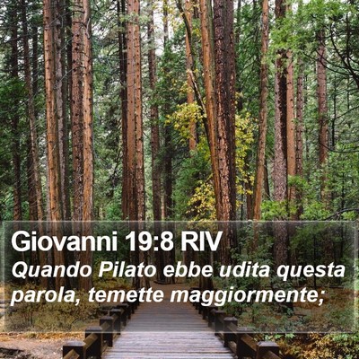 Giovanni 19:8 RIV Bible Verse Image