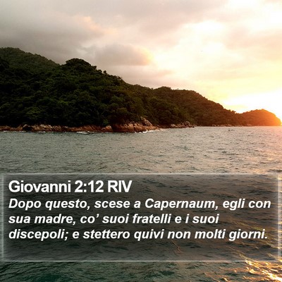 Giovanni 2:12 RIV Bible Verse Image