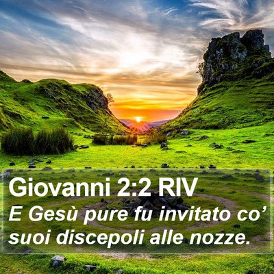 Giovanni 2:2 RIV Bible Verse Image