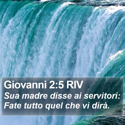 Giovanni 2:5 RIV Bible Verse Image