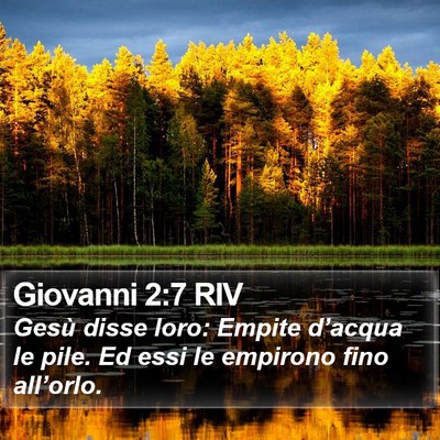Giovanni 2:7 RIV Bible Verse Image