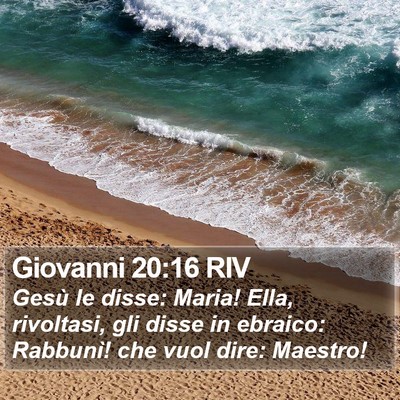 Giovanni 20:16 RIV Bible Verse Image
