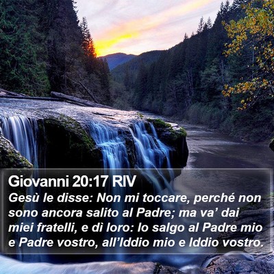 Giovanni 20:17 RIV Bible Verse Image