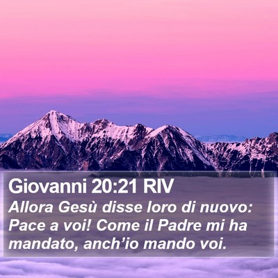 Giovanni 20:21 RIV Bible Verse Image