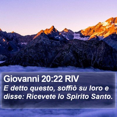 Giovanni 20:22 RIV Bible Verse Image