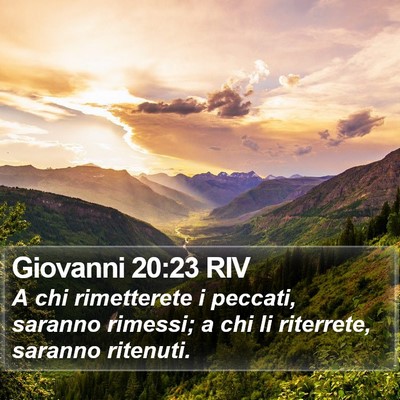 Giovanni 20:23 RIV Bible Verse Image