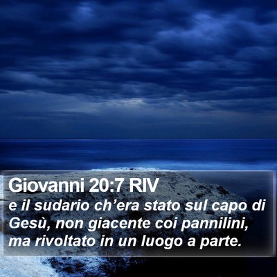 Giovanni 20:7 RIV Bible Verse Image