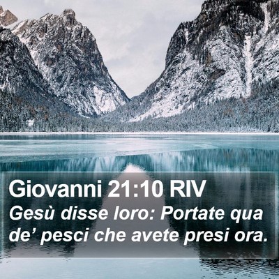 Giovanni 21:10 RIV Bible Verse Image