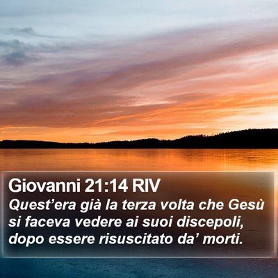 Giovanni 21:14 RIV Bible Verse Image