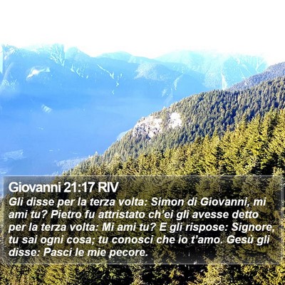 Giovanni 21:17 RIV Bible Verse Image