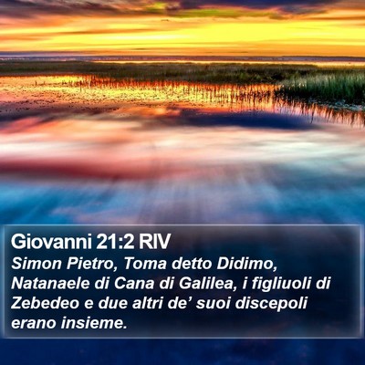 Giovanni 21:2 RIV Bible Verse Image