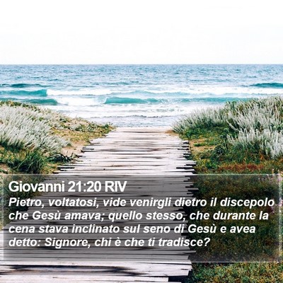 Giovanni 21:20 RIV Bible Verse Image