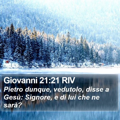 Giovanni 21:21 RIV Bible Verse Image