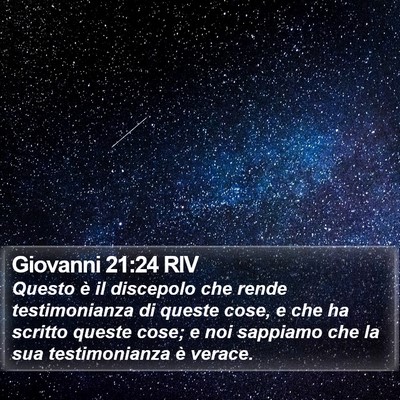 Giovanni 21:24 RIV Bible Verse Image