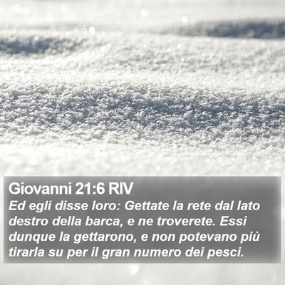 Giovanni 21:6 RIV Bible Verse Image