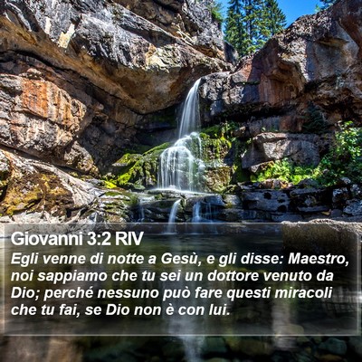 Giovanni 3:2 RIV Bible Verse Image