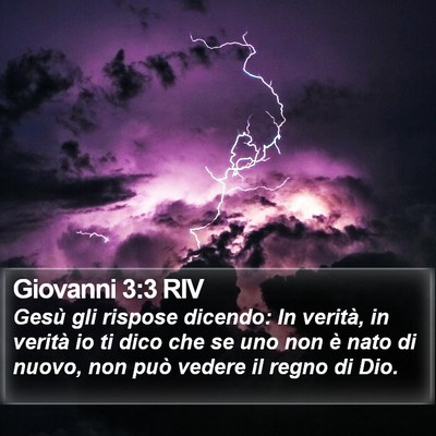 Giovanni 3:3 RIV Bible Verse Image
