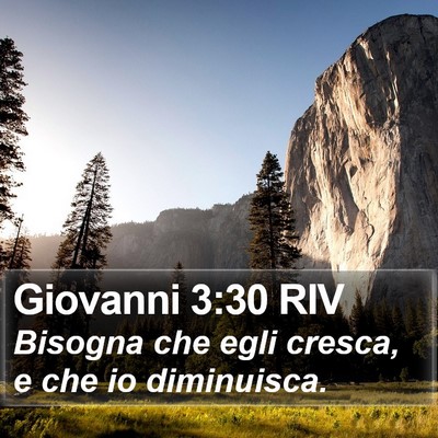 Giovanni 3:30 RIV Bible Verse Image