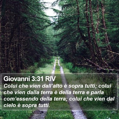 Giovanni 3:31 RIV Bible Verse Image