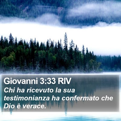 Giovanni 3:33 RIV Bible Verse Image