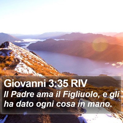 Giovanni 3:35 RIV Bible Verse Image