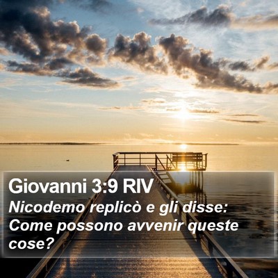 Giovanni 3:9 RIV Bible Verse Image