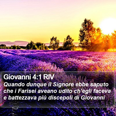 Giovanni 4:1 RIV Bible Verse Image