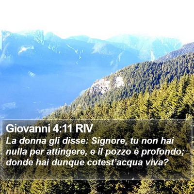 Giovanni 4:11 RIV Bible Verse Image