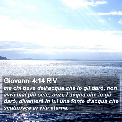 Giovanni 4:14 RIV Bible Verse Image