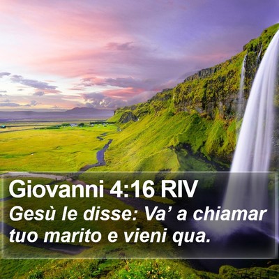 Giovanni 4:16 RIV Bible Verse Image