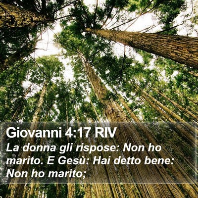 Giovanni 4:17 RIV Bible Verse Image